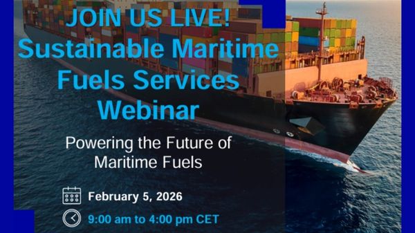Sustainable Marine Fuel Services webinar hosted by BV graphic.