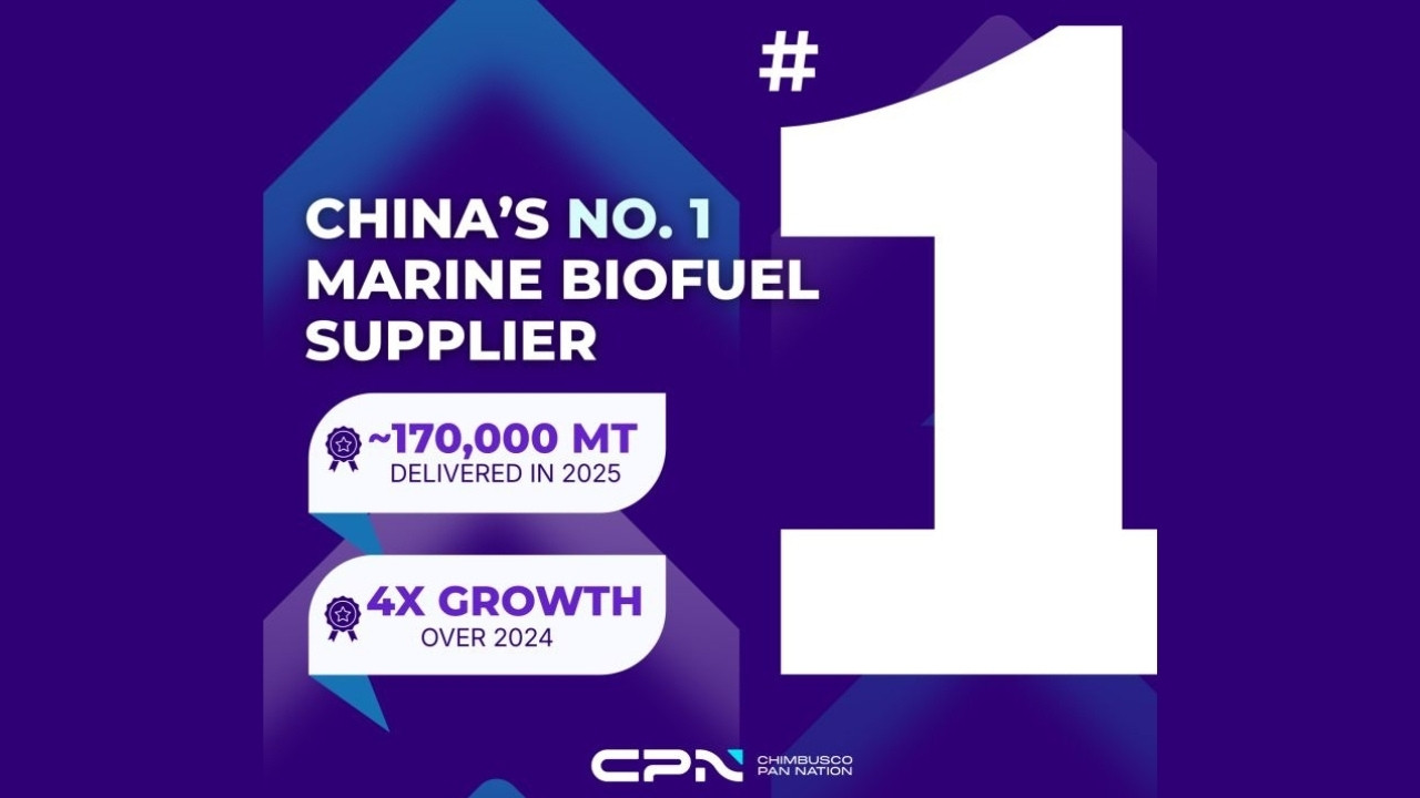 CPN as China's No. 1 marine biofuel supplier in 2025 graphic.