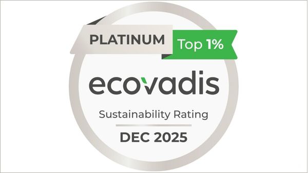 EcoVadis Platinum sustainability rating logo.
