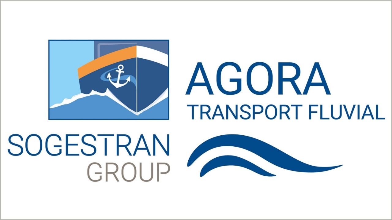 Sogestran Group and Agora Transport Fluvial logo side by side.