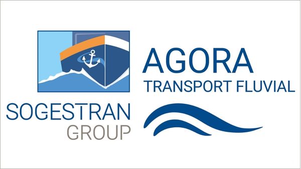 Sogestran Group and Agora Transport Fluvial logo side by side.