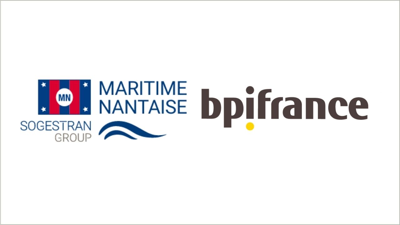 Compagnie Maritime Nantaise and Bpifrance logo side by side.