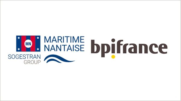 Compagnie Maritime Nantaise and Bpifrance logo side by side.