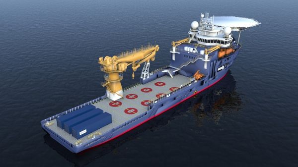 Vessel with H2SITE ammonia cracking system.