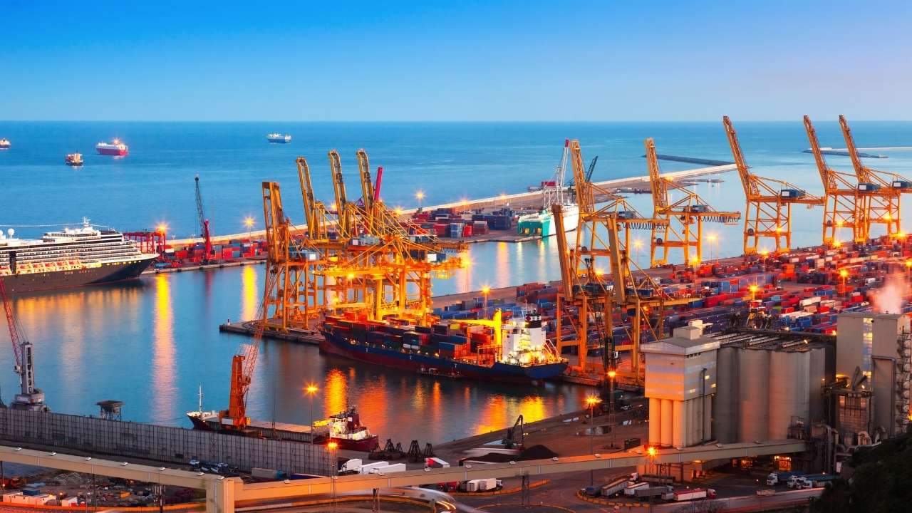 Port of Barcelona.