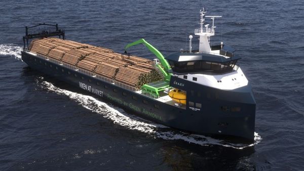 Skarv Shipping cargo vessel render.