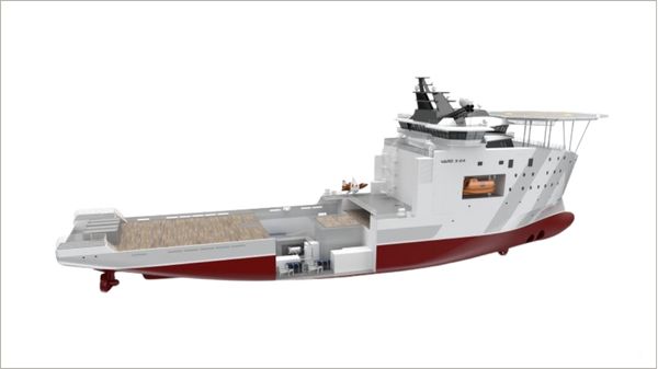 Vard’s nuclear-powered offshore vessel concept render.