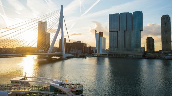 Erasmusbrug bridge in Rotterdam.