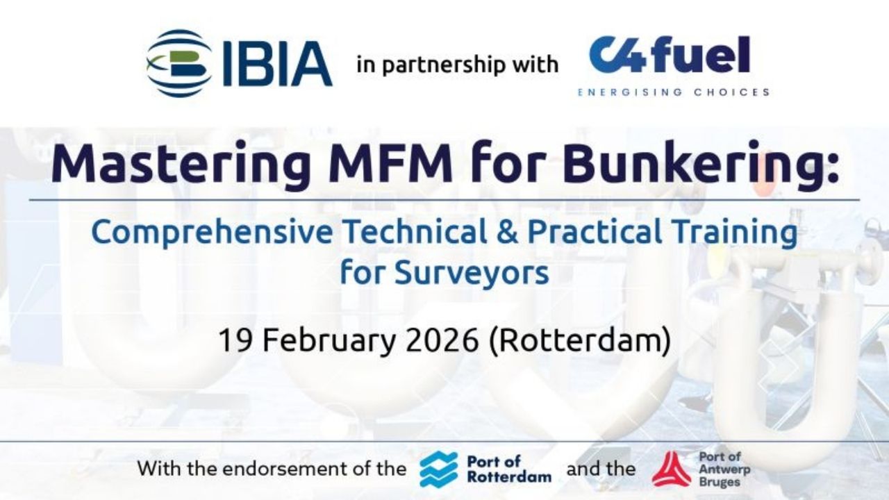 IBIA MFM bunkering training course graphic.