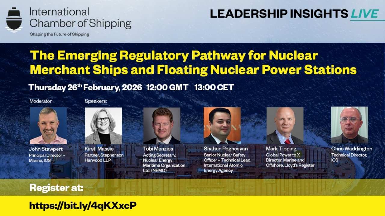 International Chamber of Shipping nuclear webinar.