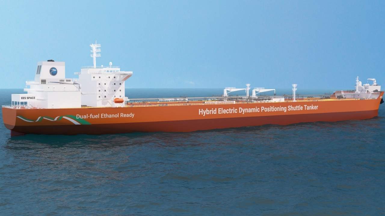 AET’s hybrid electric vessel render.