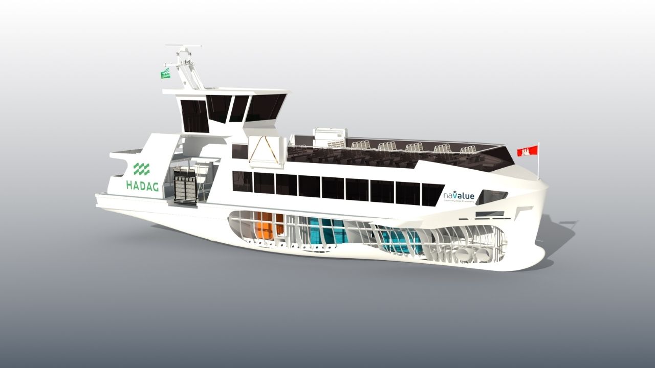 HADAG Type 2030e ferry render.