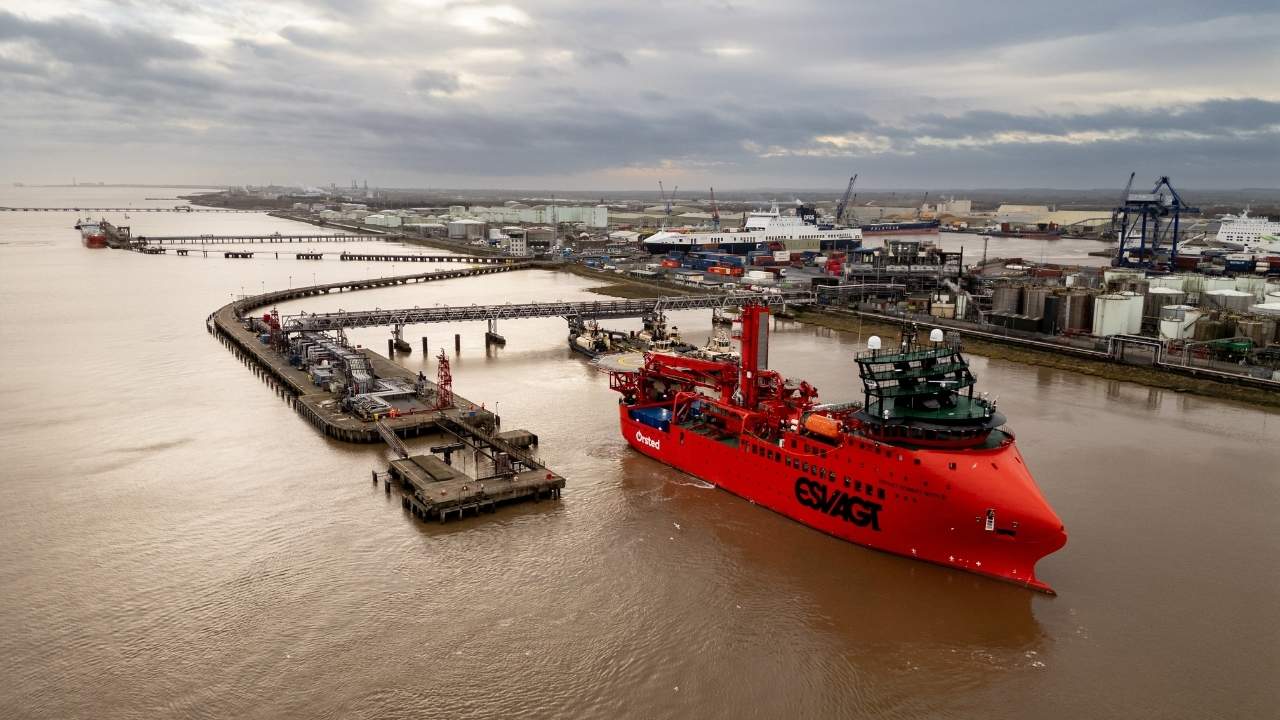 ESVAGT Robert Boyle vessel at the Port of Immingham.