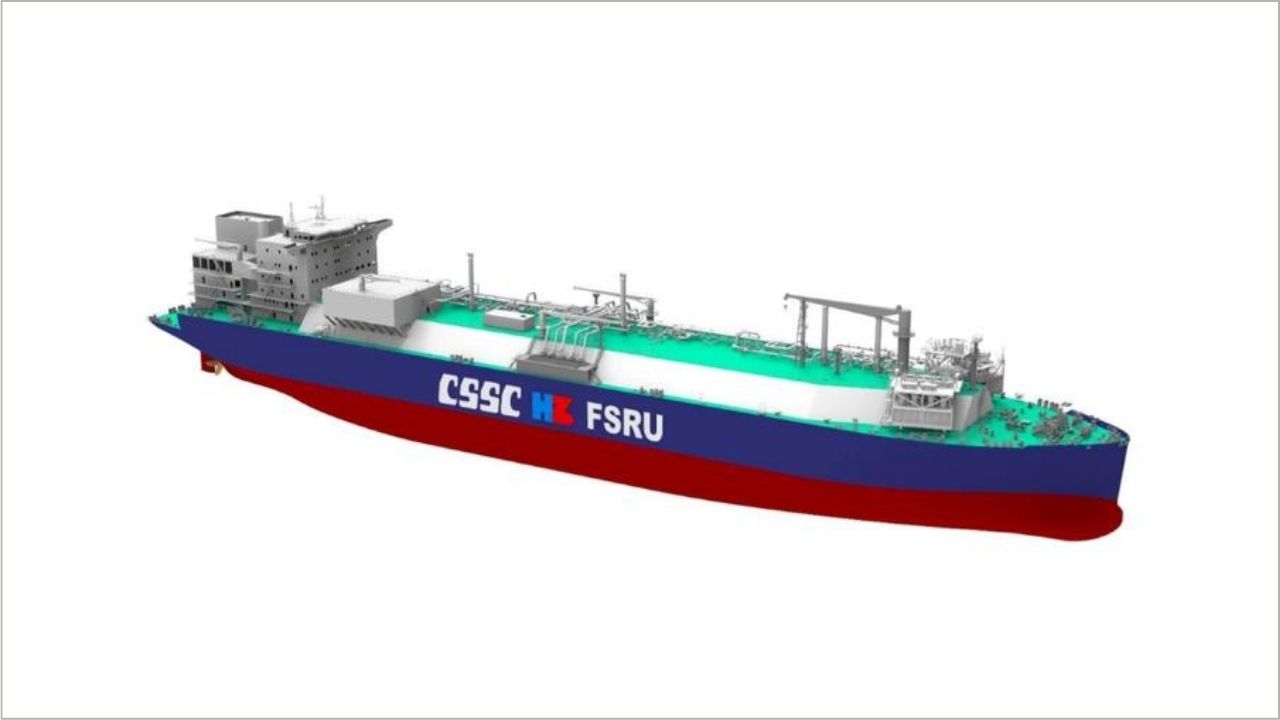 FSRU vessel render.