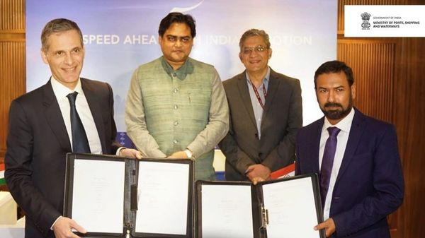 CSL and CMA CGM contract signing.