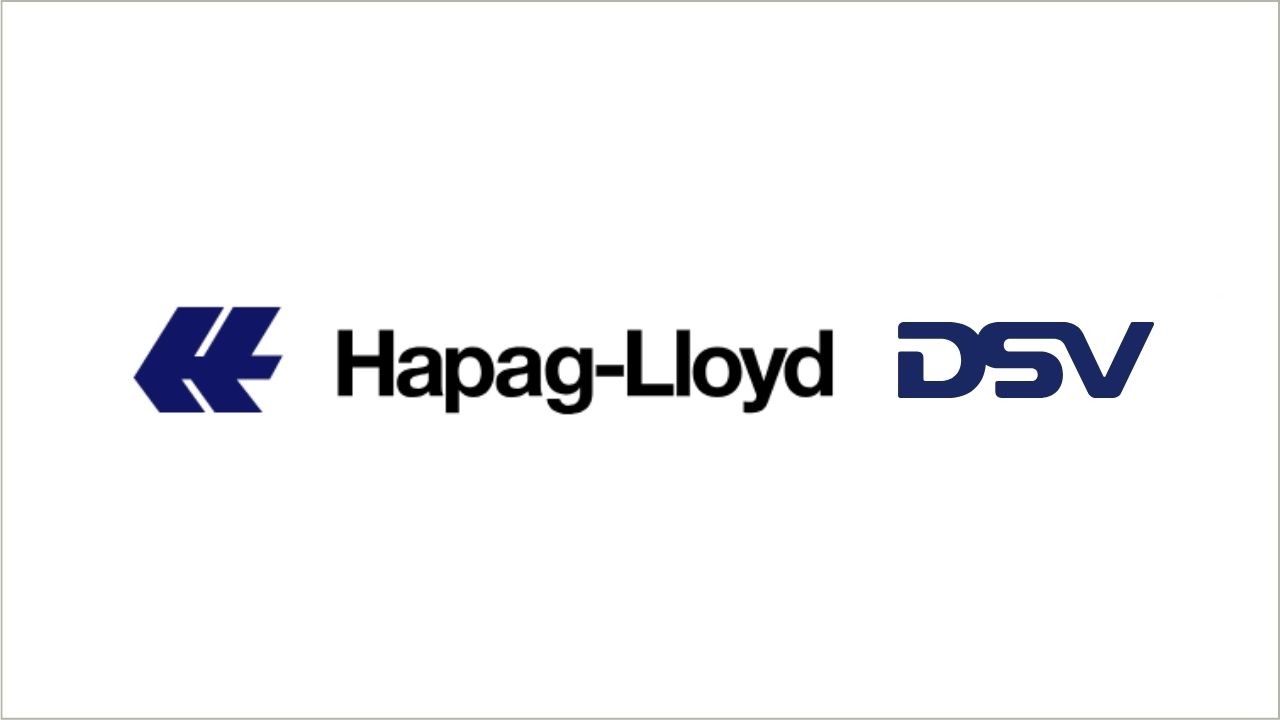 Hapag-Lloyd and DSV logo side by side.