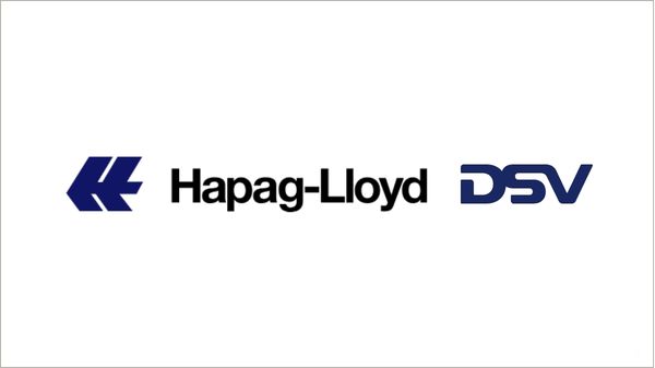 Hapag-Lloyd and DSV logo side by side.