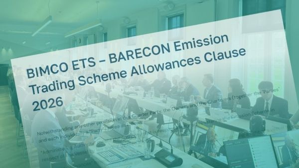 BIMCO ETS BARECON clause 2026 graphic.