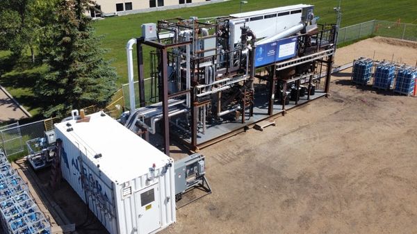 Hydrogen production unit.