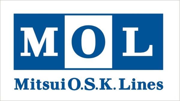 Mitsui O.S.K. Lines (MOL) logo.