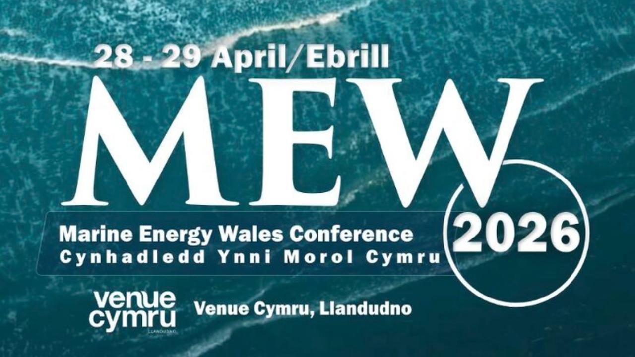 Marine Energy Wales (MEW) Conference 2026 graphic.