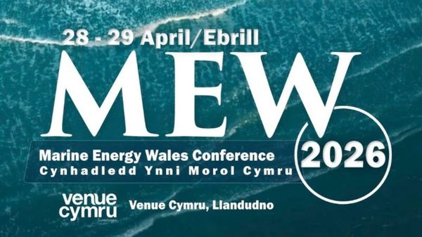 Marine Energy Wales (MEW) Conference 2026 graphic.