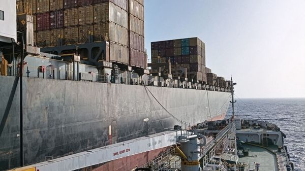 Marine ISTA alongside MSC Apollo vessel.