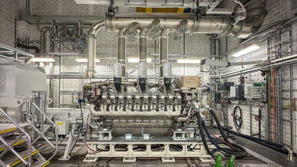 Rolls-Royce mtu engine test bench.