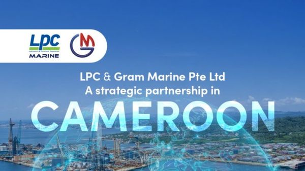 LPC and Gram Marine launch operations in Cameroon graphic.