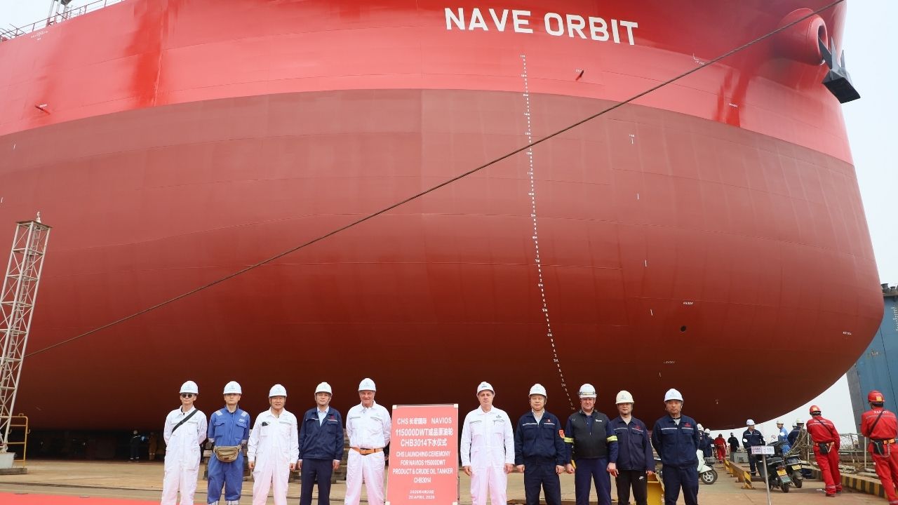 Launching ceremony of Nave Orbit vessel.