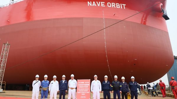 Launching ceremony of Nave Orbit vessel.