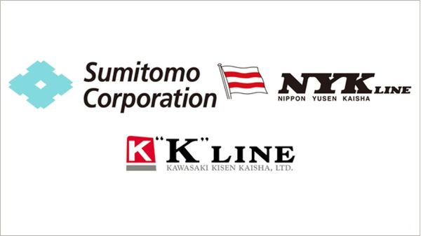 Kawasaki Kisen Kaisha (K Line), Sumitomo Corporation and NYK Line logo.