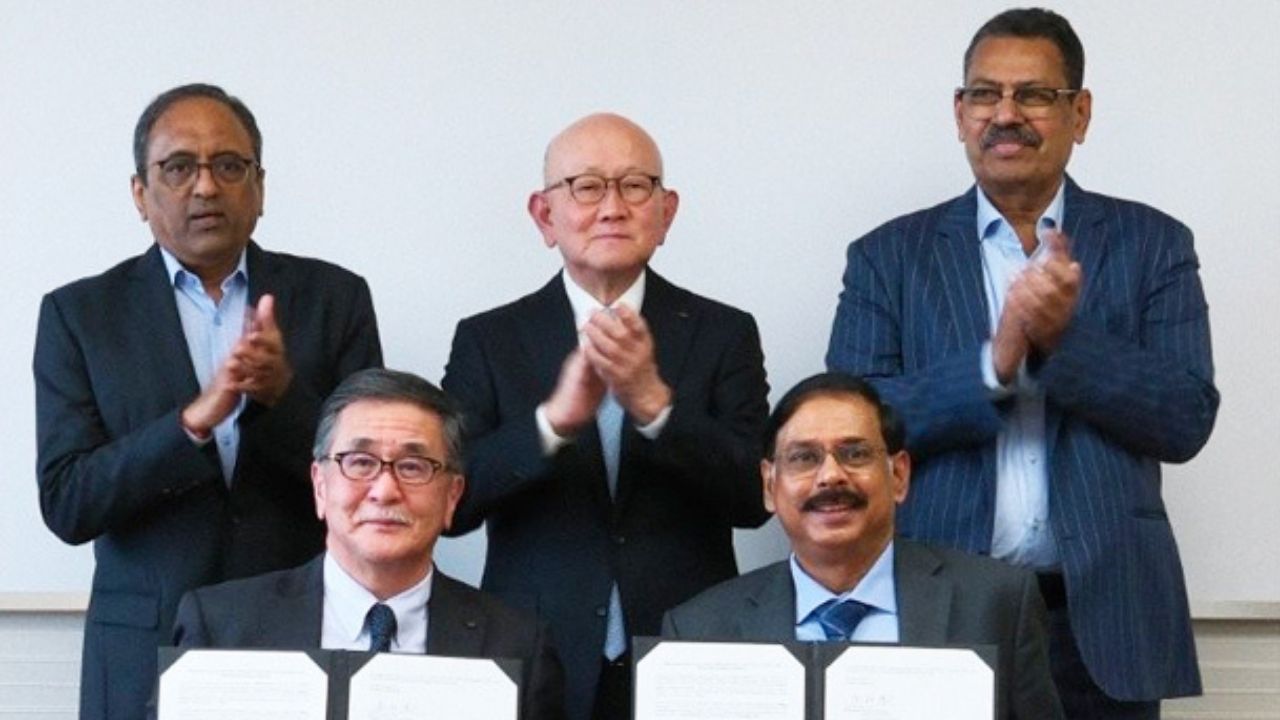 L&T Energy GreenTech and Itochu agreement signing.