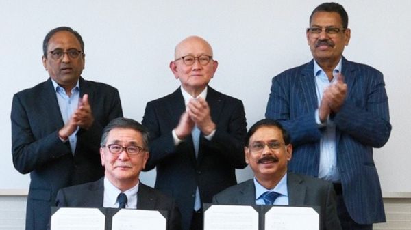 L&T Energy GreenTech and Itochu agreement signing.