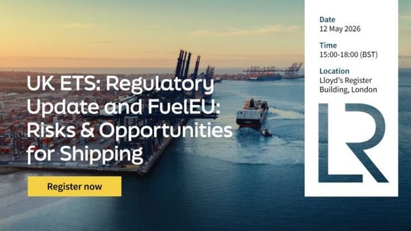 UK ETS and FuelEU Maritime event graphic.