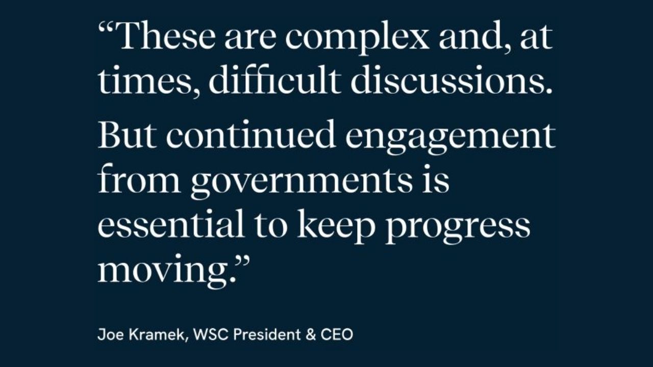 WSC quote on maritime discussions.
