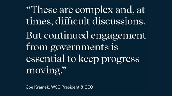 WSC quote on maritime discussions.