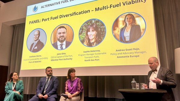 Port fuel diversification panel discussion at GMD 2026.