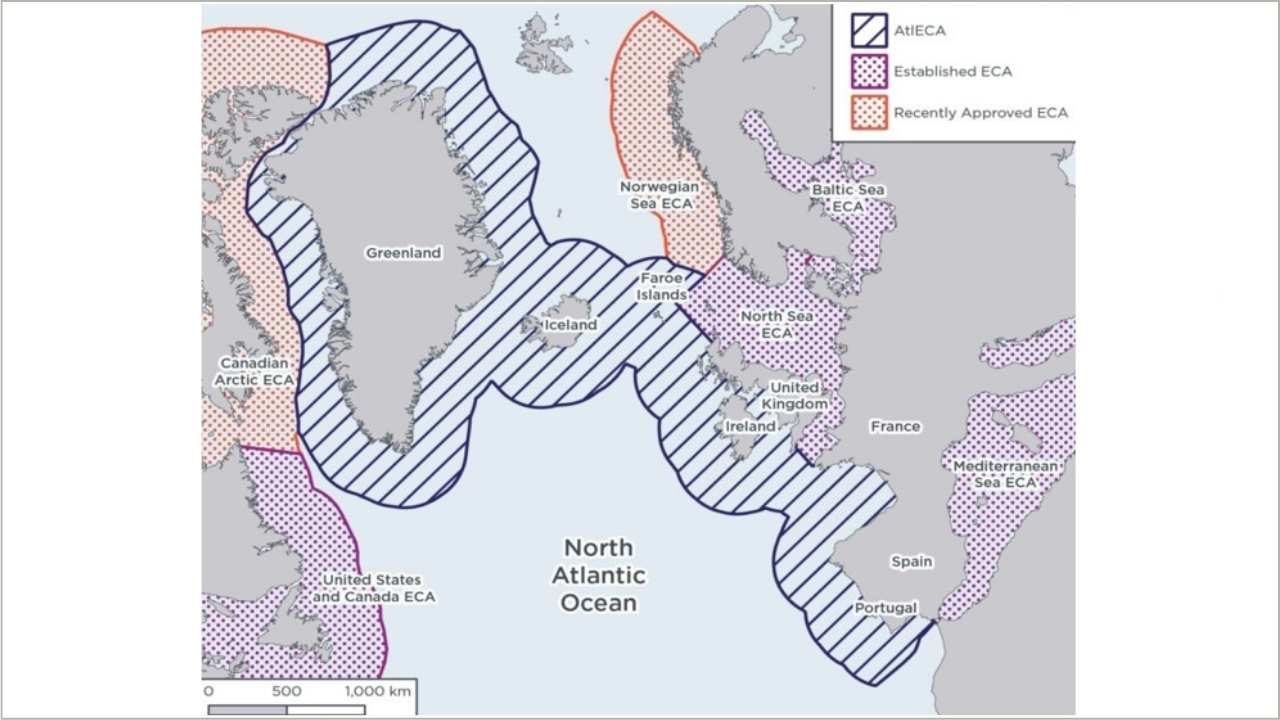 Figure 1: The New North East Atlantic ECA.