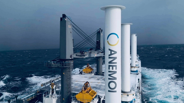 NACKS bulk carriers with rotor sails.