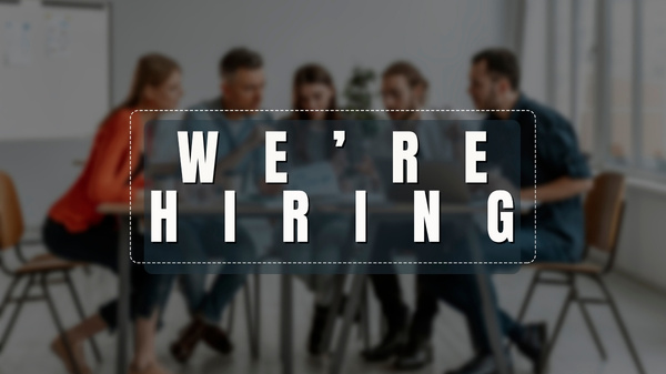We are hiring graphic.