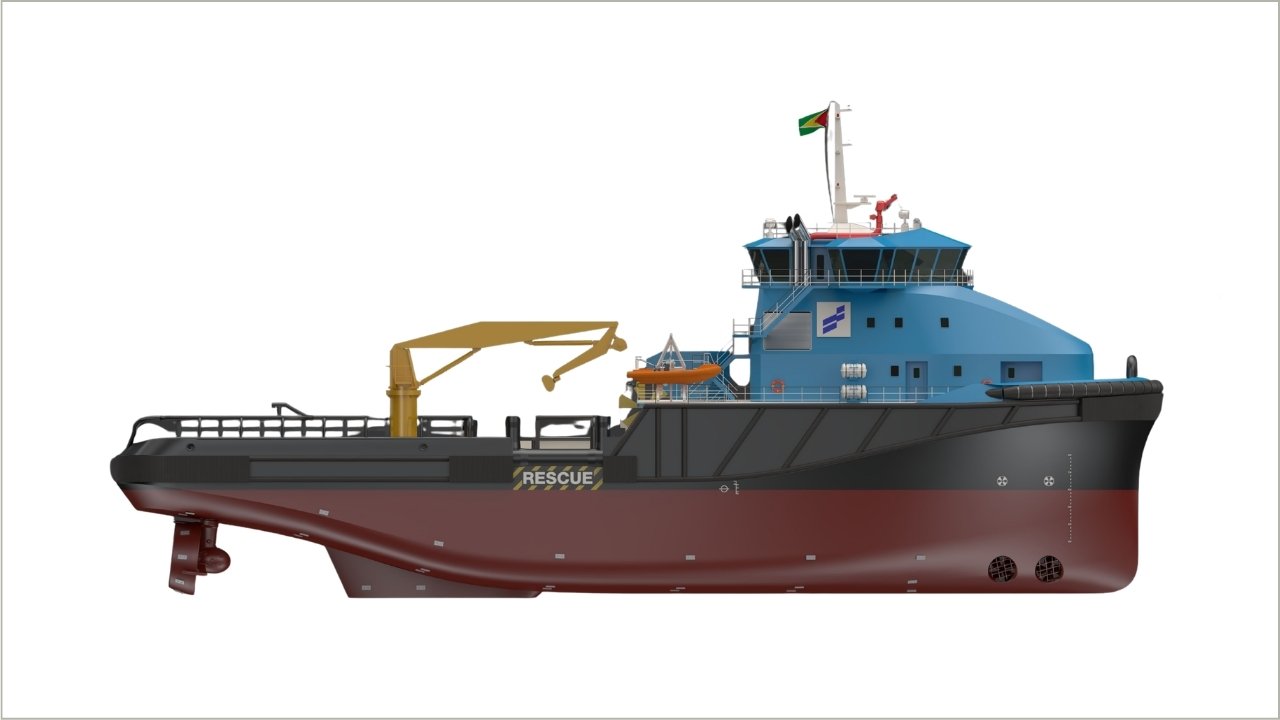 Rendering of an electric tug.