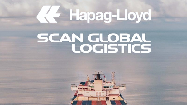 Hapag-Lloyd and Scan Global Logistics logos.