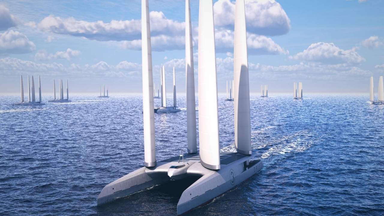 Drift Energy energy-harvesting ship render.
