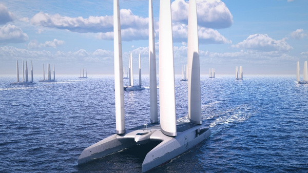 Drift Energy energy-harvesting ship render.