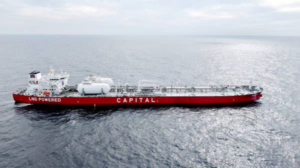 Capital's LNG dual-fuel tanker vessel.