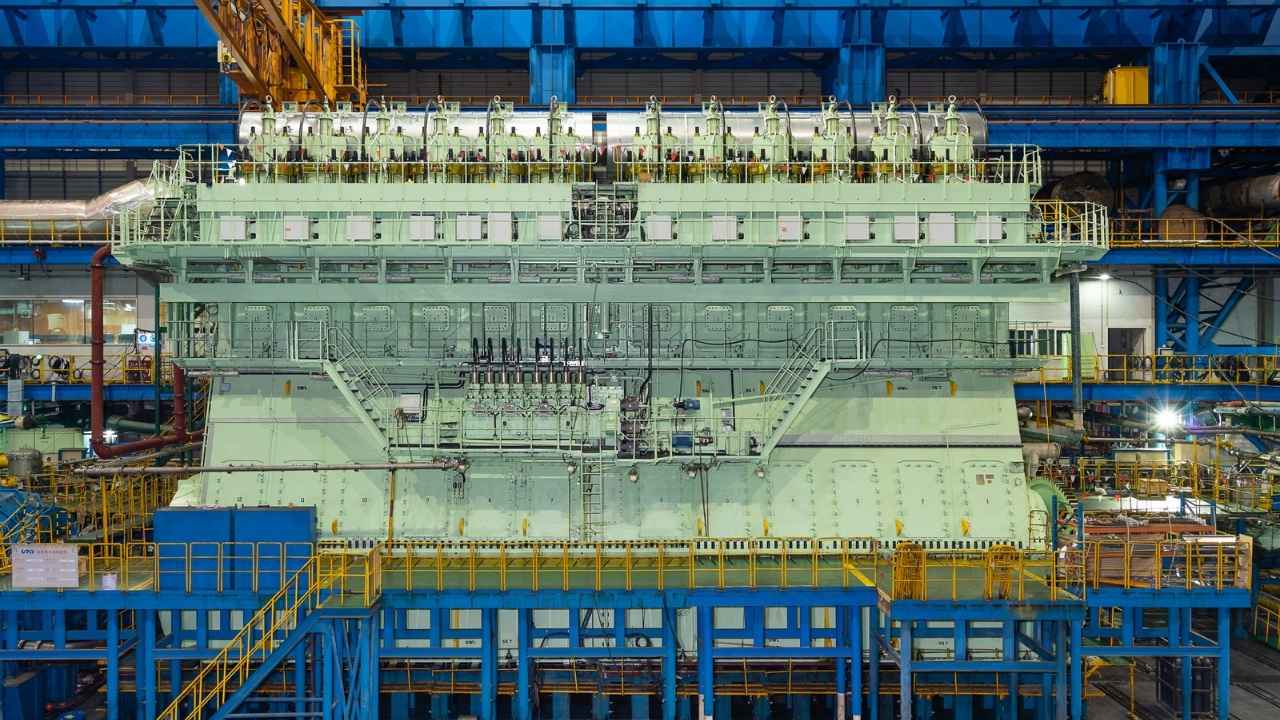 WinGD 12X92DF engine.