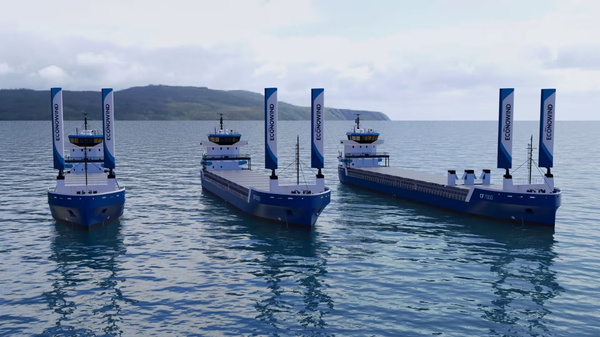Damen Combi Freighter (CF) series vessel render.