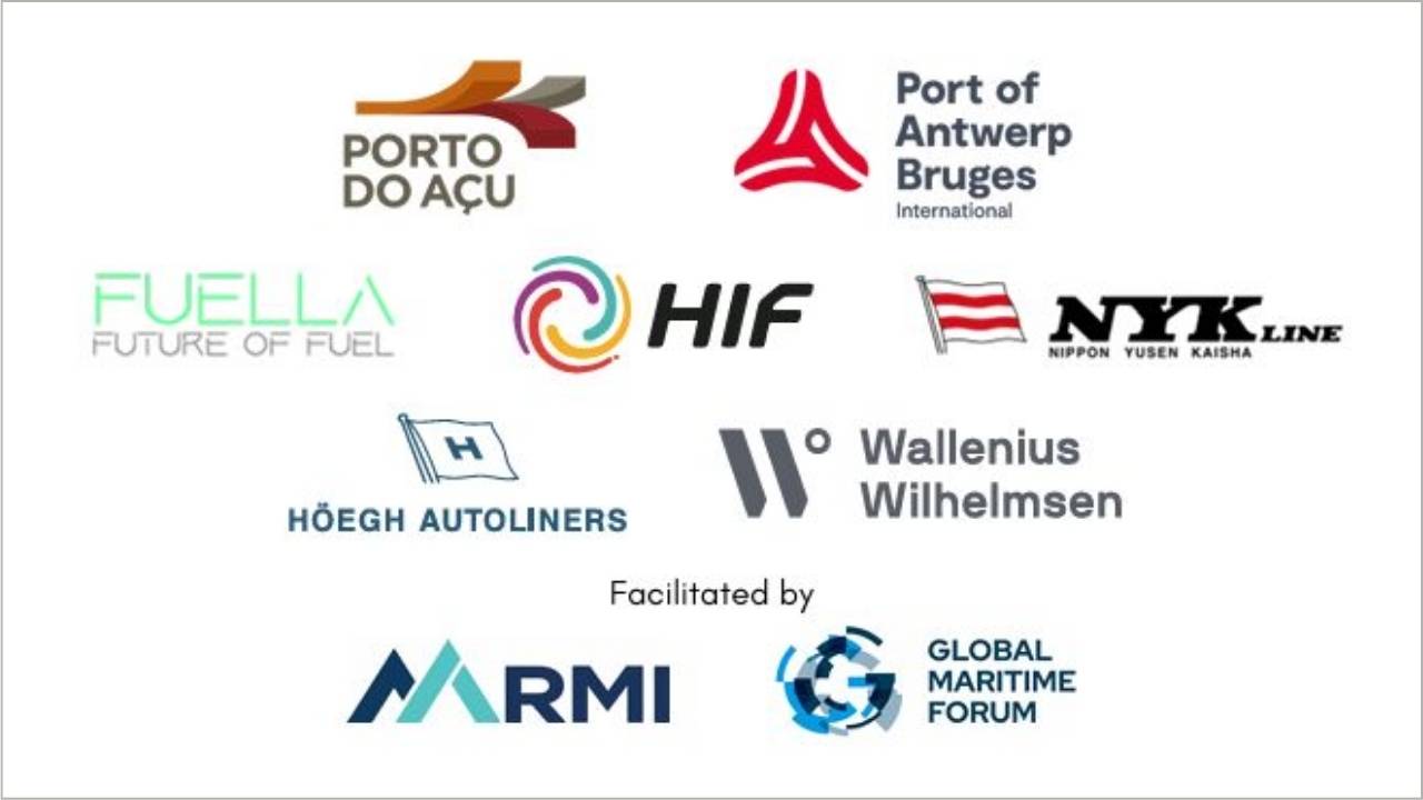 Green e-fuel export corridor consortium partners logos.