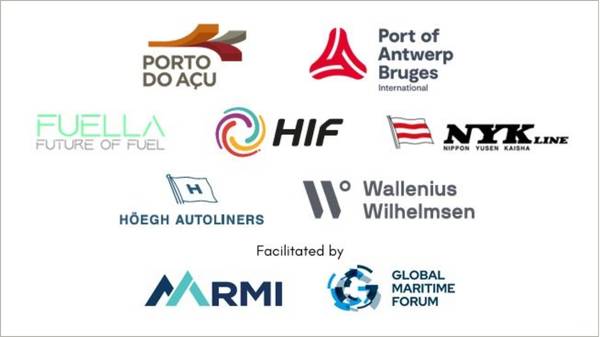 Green e-fuel export corridor consortium partners logos.